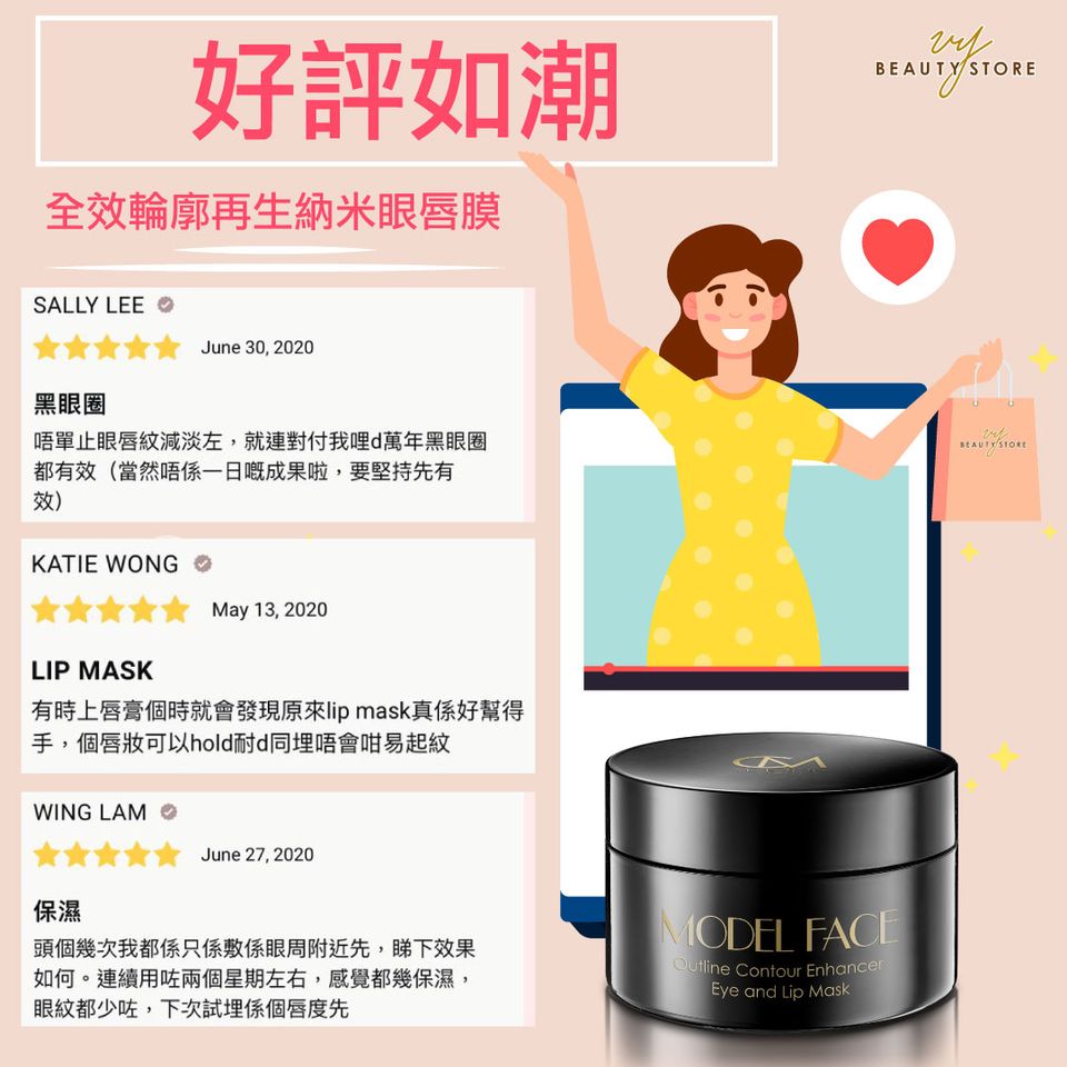 【#好评如潮!😍】今天带大家看看CM LESS #全效轮廓再生纳米眼唇膜 的真实好评!