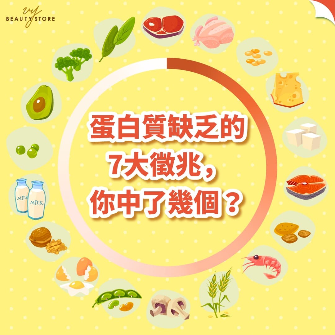 蛋白质缺乏的7大征兆,你中了几个?